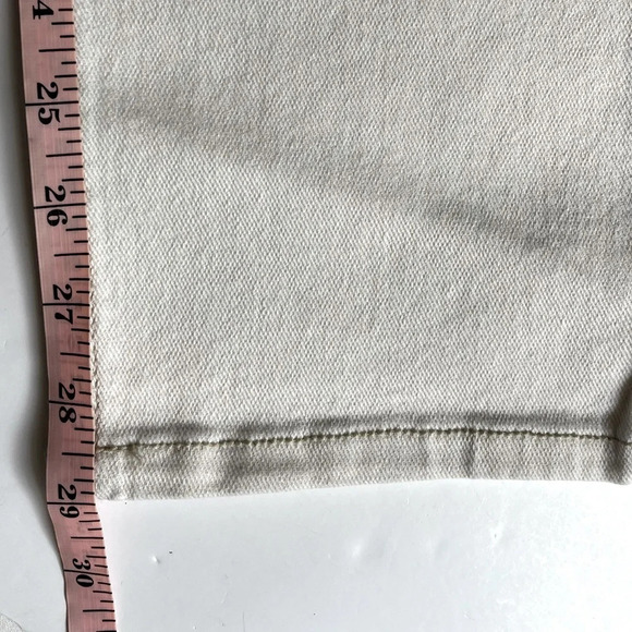 Seven7 High Rise Slim Straight Leg Jeans Womens 6 Bone Stretchy NWT - Picture 11 of 12